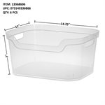 STERILITE LARGE OPEN BIN CLEAR