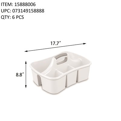 STERILITE DIVIDED ULTRA CADDY WHITE