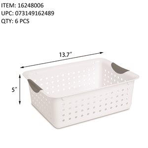 STERILITE MEDIUM ULTRA BASKET WHITE