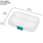 STERILITE SMALL BOX WITH 2 COMPARTMENTS CLEAR