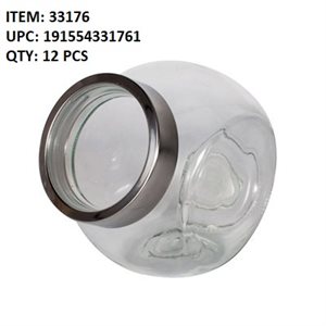 GLASS JAR WITH CLEAR LID 1.5L