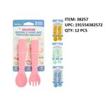 SILICONE SPOON AND FORK SET