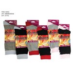 LADIES 1PR EXTREME THERMAL SOCKS W / STRIPES