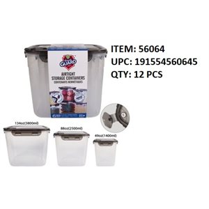 AIR TIGHT STORAGE CONTAINER SET 6PK