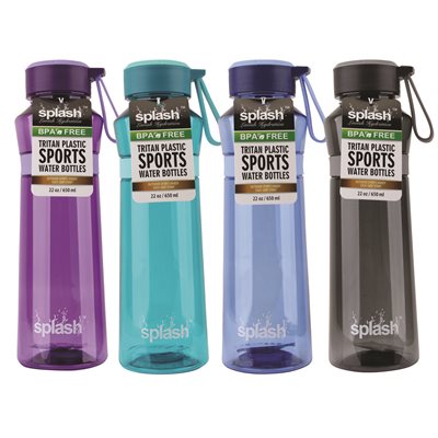 SPLASH PLASTIC WATER BOTTLE 650ML