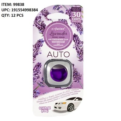 AIR FRESHNER CLIP LAVENDER