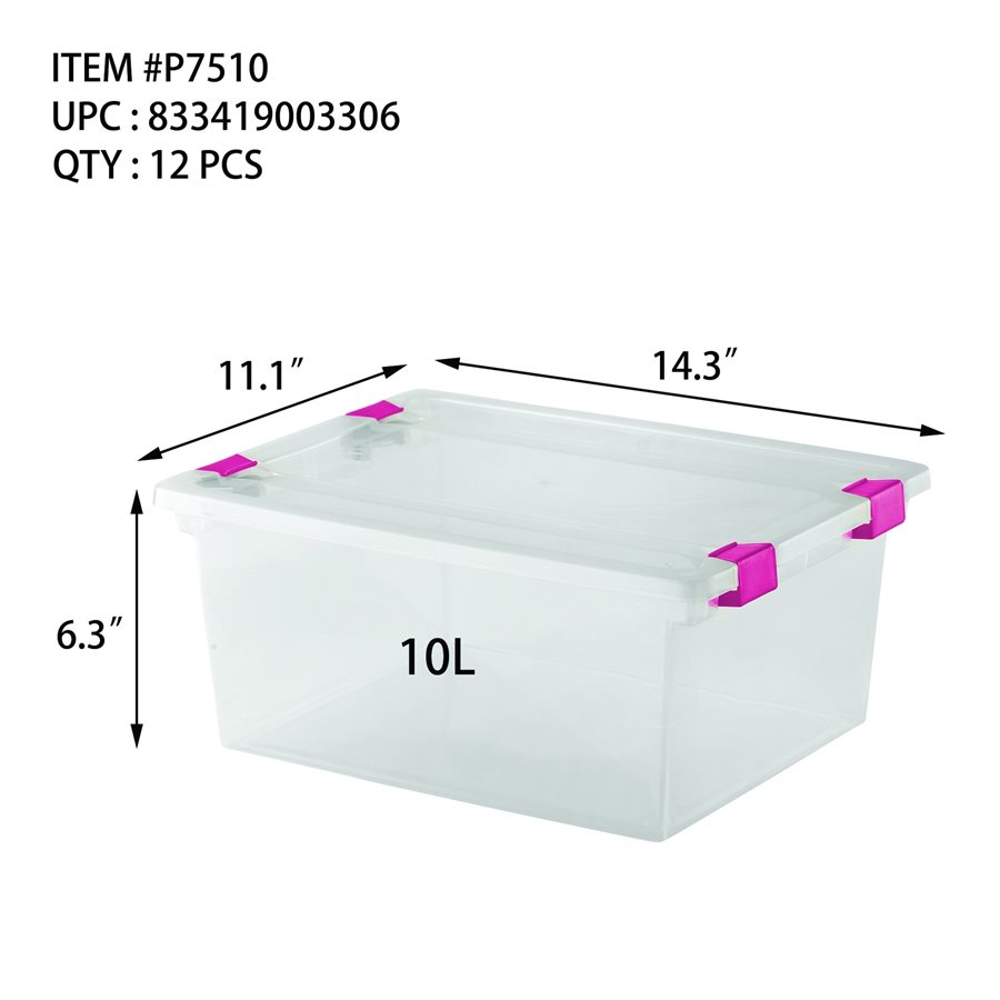 CLIP BOX 10L CLEAR